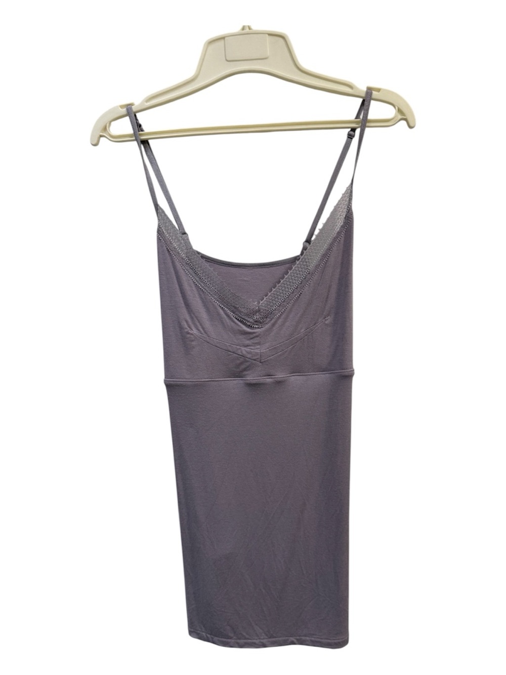 GAP BODY NWOT Lavender purple Lace-Trim Camisole tank cross X back XL spaghetti